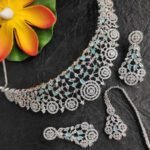 Floral Stone Choker Necklace