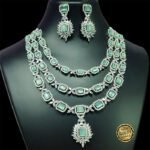 Multi-Layer AD Necklace & Earring Set with Pendant