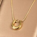 Buy Gold Horseshoe Pendant Necklace for Women
