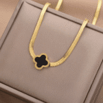 Gold Clover Pendant Necklace