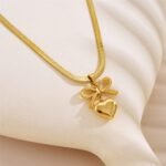 Gold Plated Heart Necklace | Romantic Women’s Jewellery