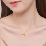 Golden Bow Pendant