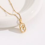 Buy Gold-Plated Rose Pendant Necklace for Women