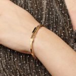 Gold Tone Geometric Bracelet