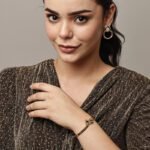 Elegant Flower and Butterfly Gold Bracelet