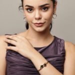 Dual Black Clover Gold Plated Bracelet