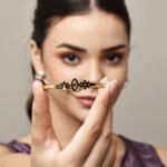 Floral Charm Gold Bangle Bracelet