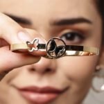 Rose-Gold Butterfly Bangle Bracelet