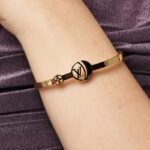 Gold-Tone Monogram Emblem Bracelet