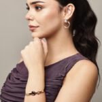 Rose-Gold Butterfly Bangle Bracelet