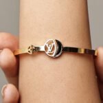 Gold-Tone Monogram Emblem Bracelet