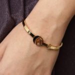 Gold-Tone Monogram Emblem Bracelet