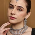 Buy Silver Plated CZ Bridal Jewelry Set