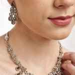 American Diamond Emerald Chandelier Jewelry Set