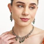 American Diamond Polki Necklace Set